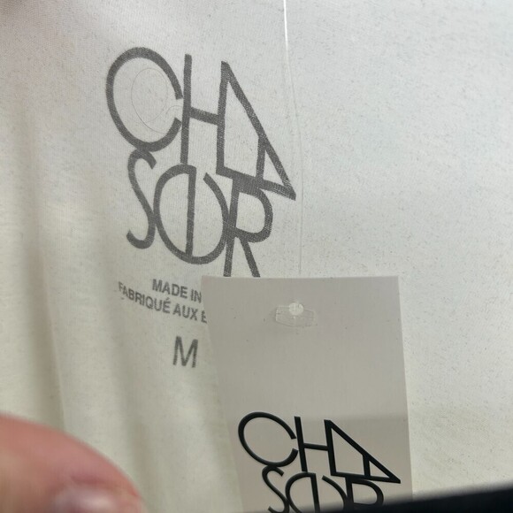 NWT CHASER *Flawed* Cream Black Beer Lime Feeling Fine Graphic Tee Size Medium - Picture 4 of 5